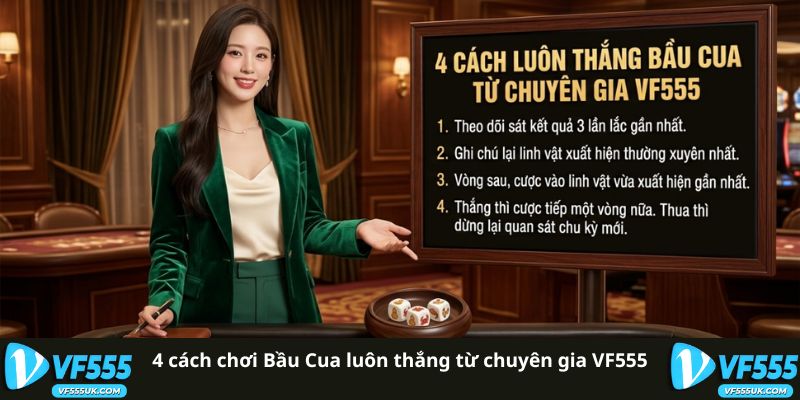 Áp Dụng 4 Cách Chơi Bầu Cua Luôn Thắng Tỷ Lệ Trúng 95% 2 4 cách chơi Bầu Cua luôn thắng từ chuyên gia VF555
