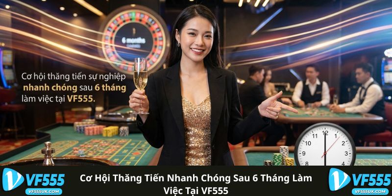 Tuyển Dụng VF555 2 Cơ hội thăng tiến nhanh chóng sau 6 tháng làm việc tại VF555