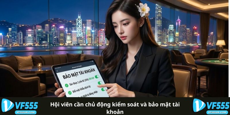 Hội viên cần chủ động kiểm soát và bảo mật tài khoản 