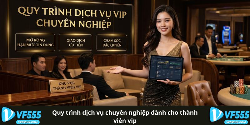 Cấp Bậc Thành Viên VIP VF555 - Tích Lũy Doanh Thu Thưởng Lớn 3 Quy trình dịch vụ chuyên nghiệp dành cho thành viên VIP