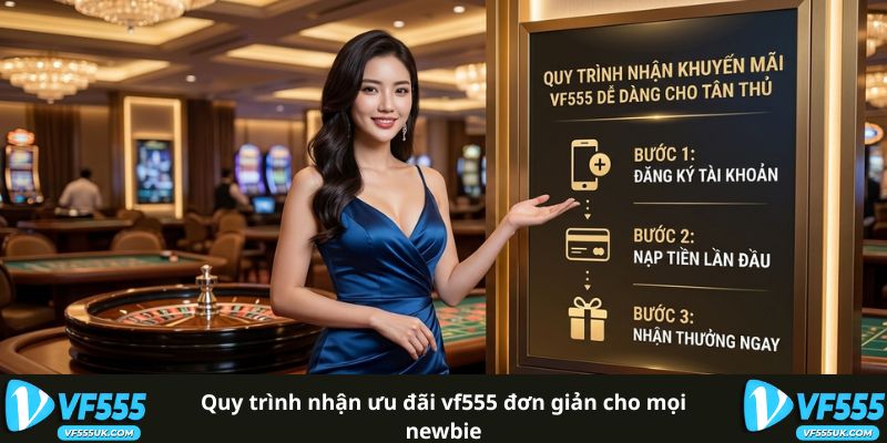 Khuyến Mãi 100% Lần Nạp Đầu Tiên - 1 Vốn Ăn 10 Cực Khủng 4 Quy trình nhận ưu đãi VF555 đơn giản cho mọi newbie