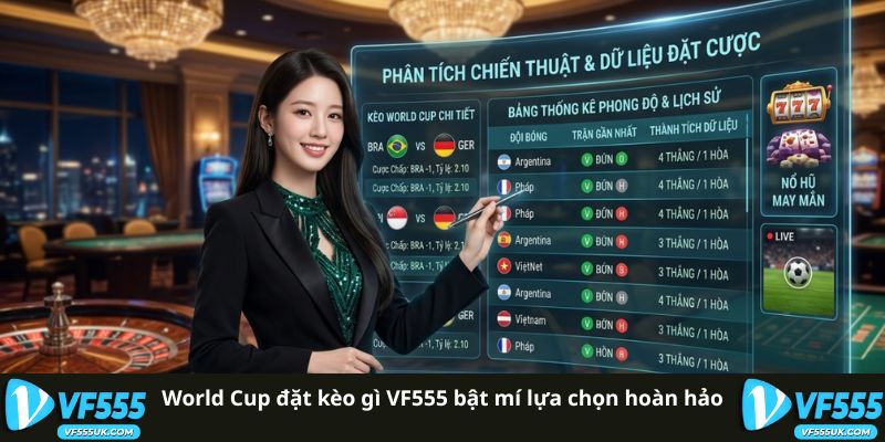 World Cup Đặt Kèo Gì? VF555 Giải Mã Chính Xác Từ Cao Thủ 1 World Cup đặt kèo gì VF555 bật mí lựa chọn hoàn hảo