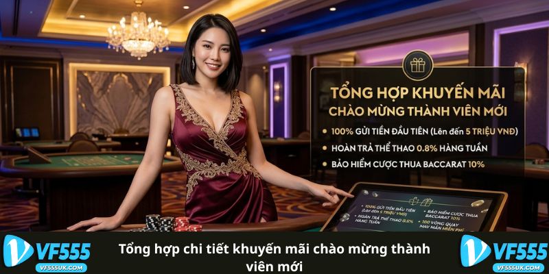 Khuyến Mãi Chào Mừng Thành Viên Mới VF555 Nhận Ngay 18.888K 1 Tổng hợp chi tiết khuyến mãi chào mừng thành viên mới